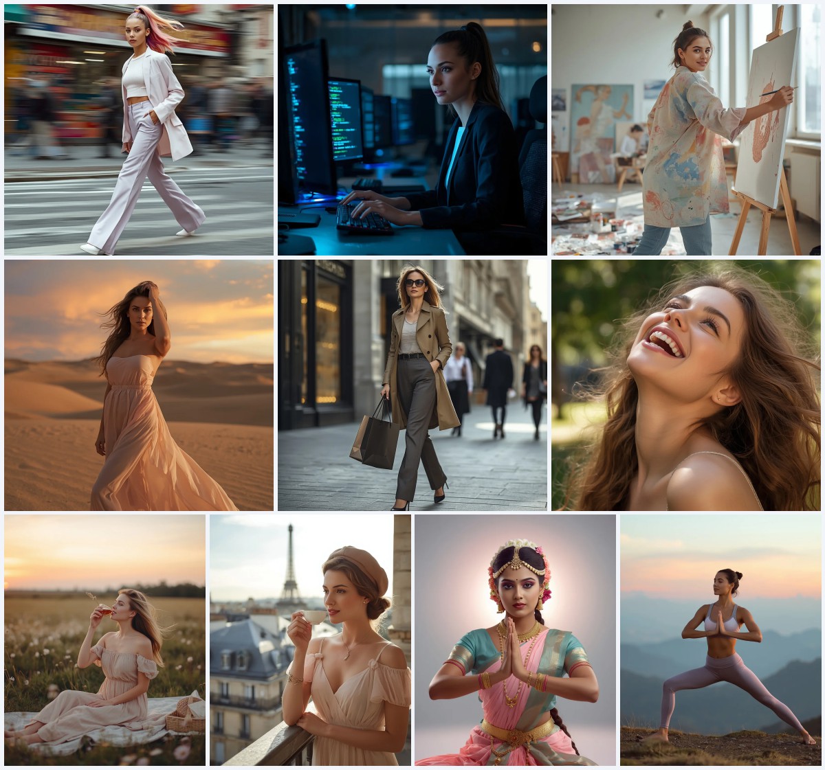 New 10 AI Prompts for Expressive Women with Vintage Cameras in Retro Photography | Instagram prompt for traditional look for girl