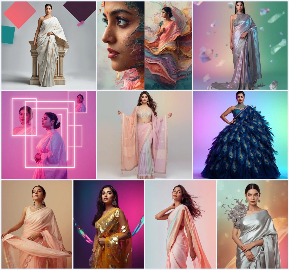 Top 10 Prompts For Saree For Wedding for Grand Celebrations | chatgpt photo editing prompts text