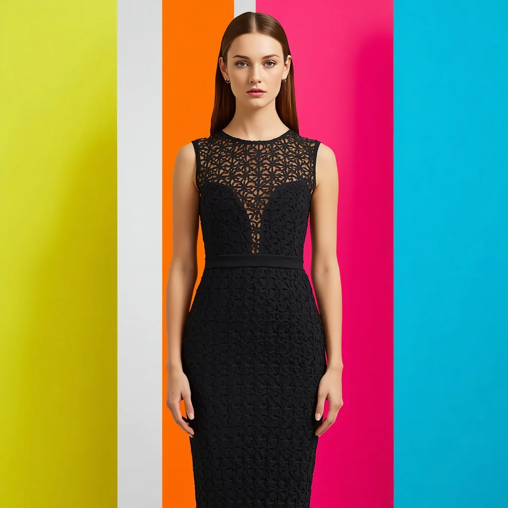 Latest Western Dress Design With Laser Cut Details — AI image prompt