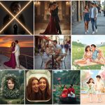 New 10 Spring Couple AI Prompts for Whimsical Kite Flying with Blue Skies