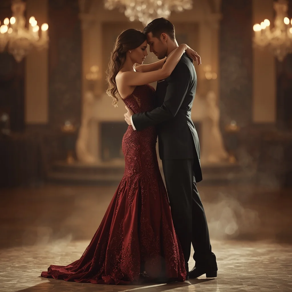Romantic Couple Sharing an Intimate Dance Moment — AI image prompt
