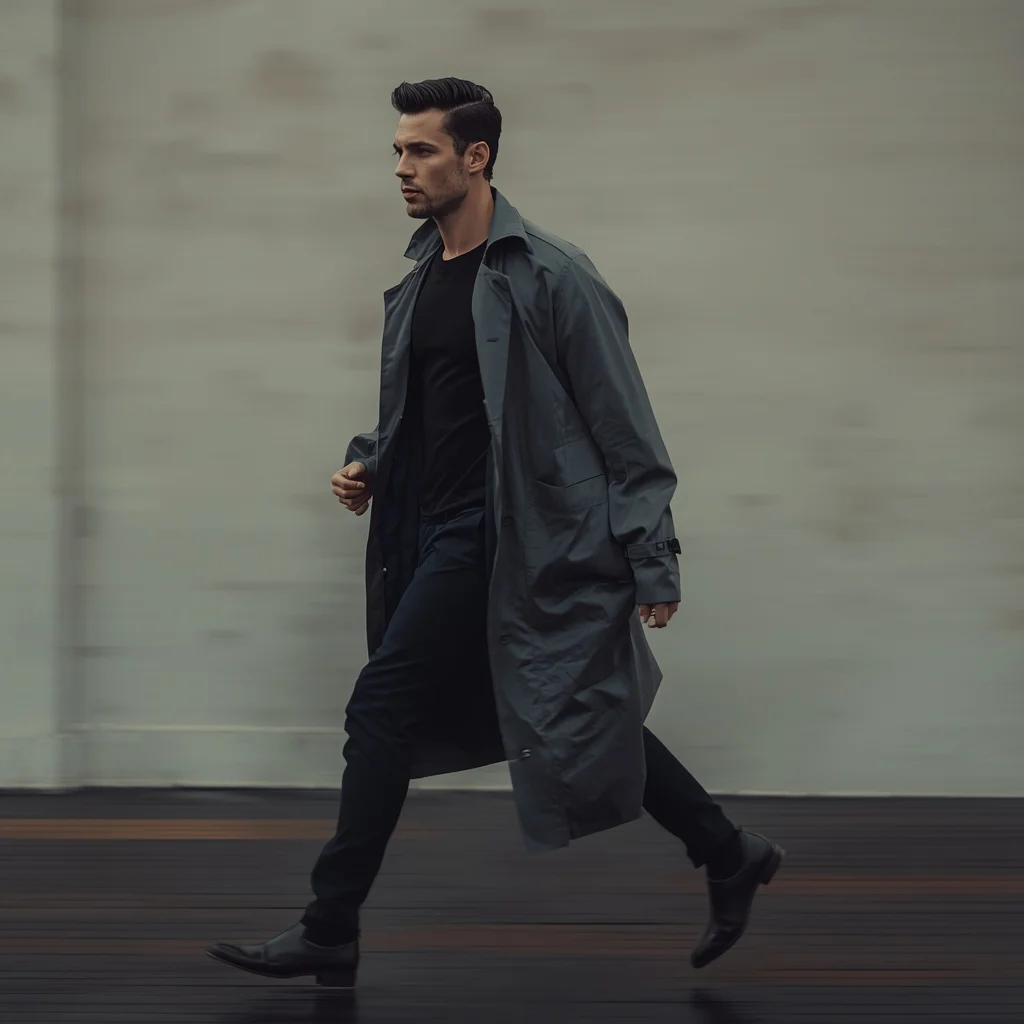 The Dynamic Grace of a Man in Urban Flow — AI image prompt